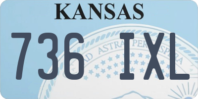 KS license plate 736IXL