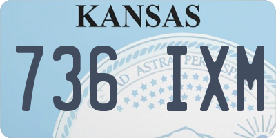 KS license plate 736IXM