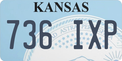 KS license plate 736IXP