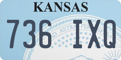 KS license plate 736IXQ
