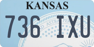 KS license plate 736IXU