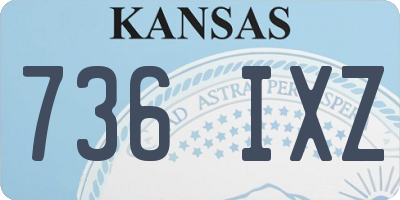 KS license plate 736IXZ