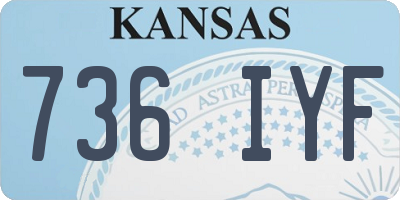 KS license plate 736IYF