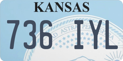 KS license plate 736IYL