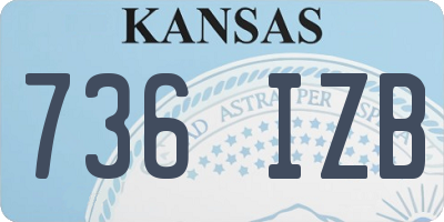 KS license plate 736IZB