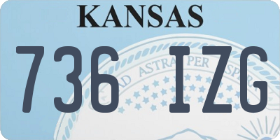 KS license plate 736IZG