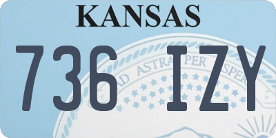KS license plate 736IZY