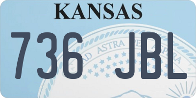 KS license plate 736JBL