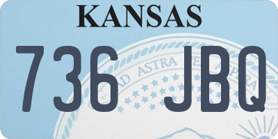 KS license plate 736JBQ