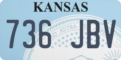 KS license plate 736JBV