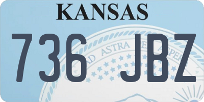 KS license plate 736JBZ