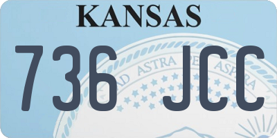 KS license plate 736JCC