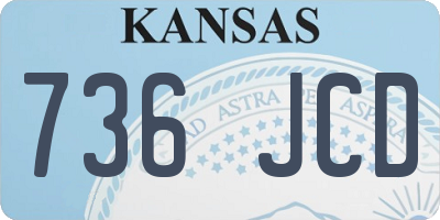 KS license plate 736JCD