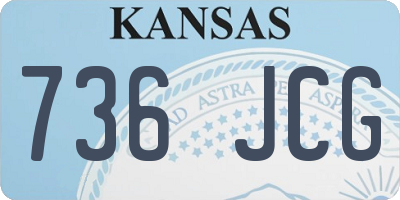 KS license plate 736JCG