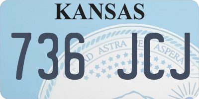 KS license plate 736JCJ