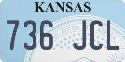 KS license plate 736JCL