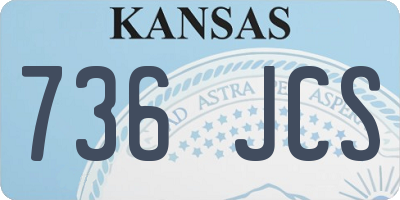 KS license plate 736JCS