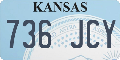 KS license plate 736JCY