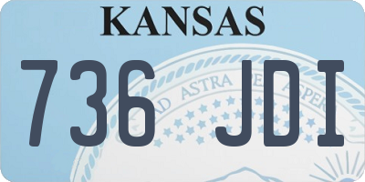 KS license plate 736JDI