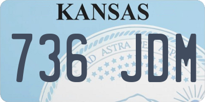 KS license plate 736JDM