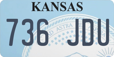 KS license plate 736JDU