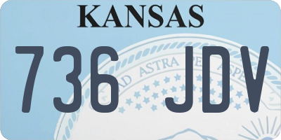 KS license plate 736JDV