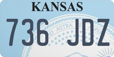 KS license plate 736JDZ