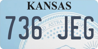 KS license plate 736JEG