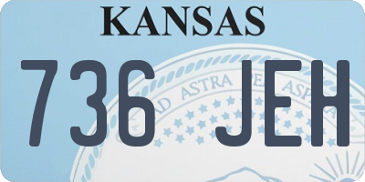 KS license plate 736JEH
