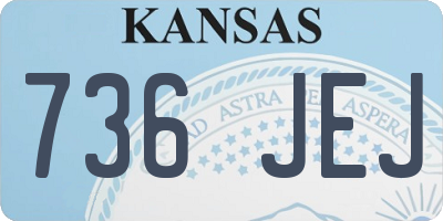KS license plate 736JEJ