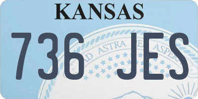 KS license plate 736JES