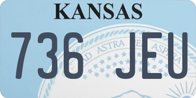 KS license plate 736JEU