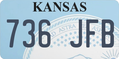 KS license plate 736JFB