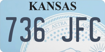 KS license plate 736JFC