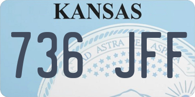 KS license plate 736JFF