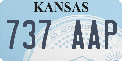 KS license plate 737AAP