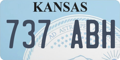 KS license plate 737ABH