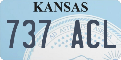 KS license plate 737ACL