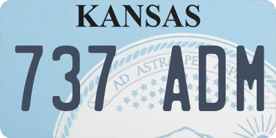KS license plate 737ADM