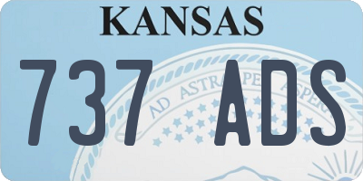 KS license plate 737ADS