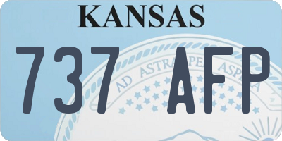 KS license plate 737AFP