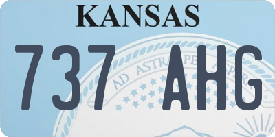 KS license plate 737AHG
