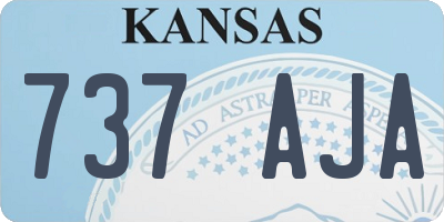 KS license plate 737AJA