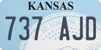 KS license plate 737AJD