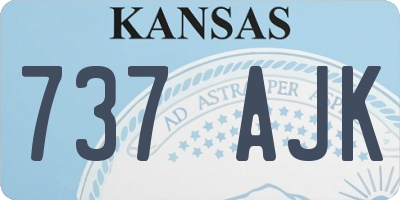 KS license plate 737AJK