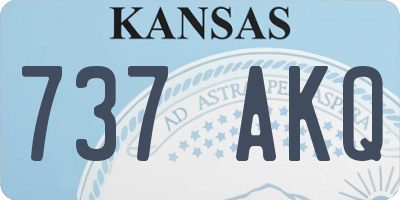 KS license plate 737AKQ