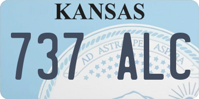 KS license plate 737ALC