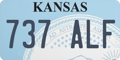 KS license plate 737ALF