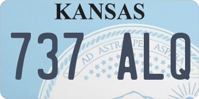 KS license plate 737ALQ