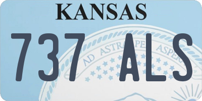 KS license plate 737ALS